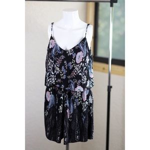 BP Floral Sway Crimped Romper - Small